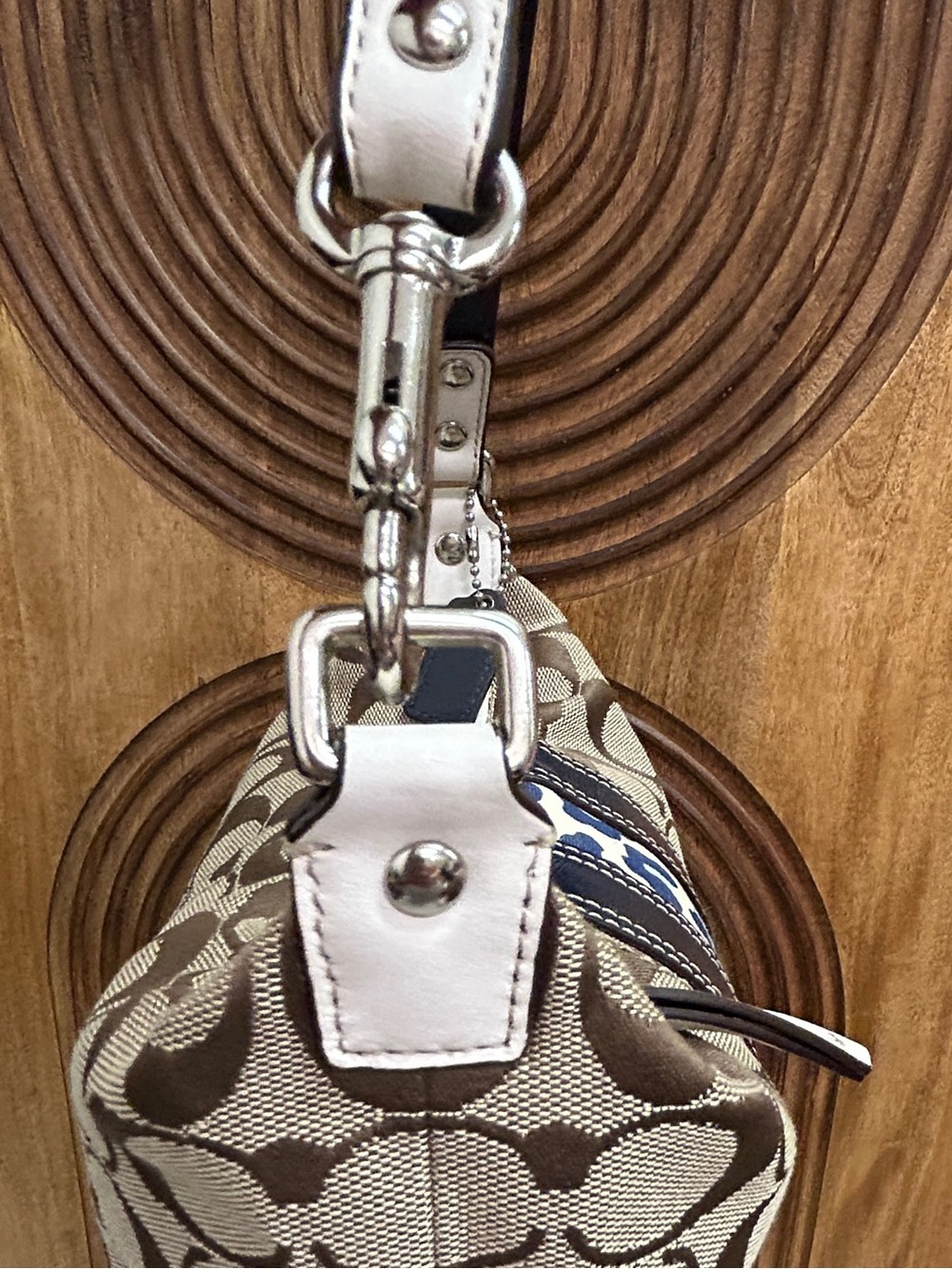 Coach Hampton Signature Mini Satchel Demi Bag Color Block Leopard Style F4211 - Picture 7 of 10